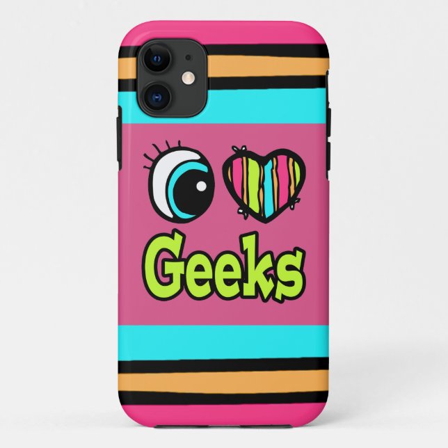 Helles Auge Herz I Liebe Geeks Case-Mate iPhone Hülle (Rückseite)