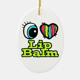 Helles Auge Herz I Liebe Lip Balm Keramik Ornament