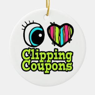 Helles Auge Herz Ich Liebe Coupon Schneiden Keramikornament