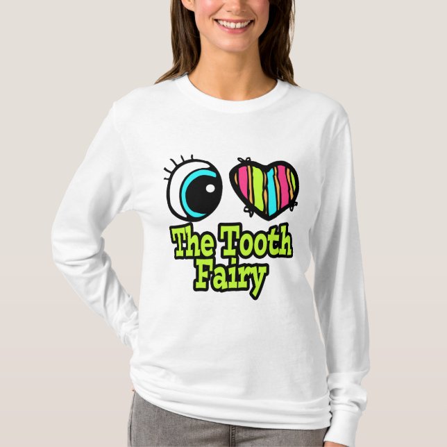 Helles Augenherz I Liebe Die Zahnseidenmatte T-Shirt (Vorderseite)