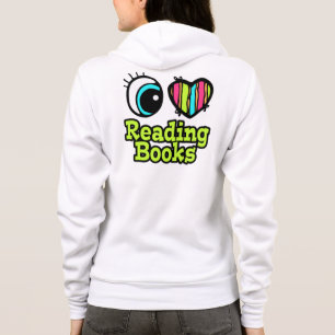 Helles Augenherz I Liebe Lesen von Büchern Hoodie