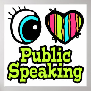 Helles Augenherz I Liebe Öffentliches Sprechen Poster