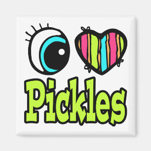 Helles Augenherz I Liebe Pickles Magnet