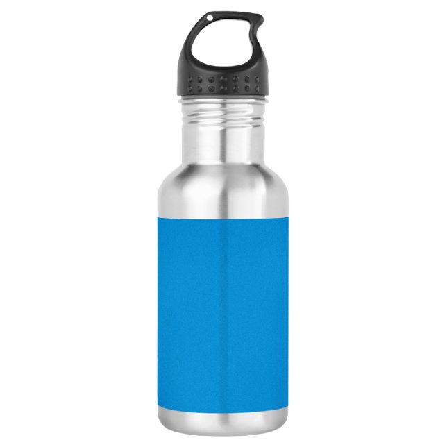 Helles Blau mit griny Textur Edelstahlflasche (Vorderseite)