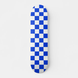 Helles Blau- und Weißes Prüfmuster Skateboard