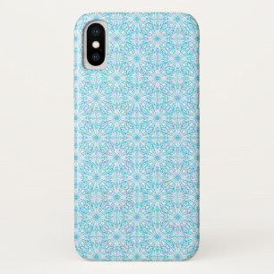 Helles, blaues, geometrisches Symmetriemuster Case-Mate iPhone Hülle