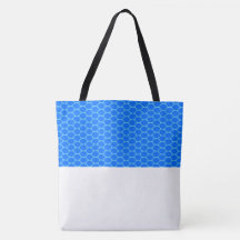 Helles blaues Honeycomb Muster Weißer Farbblock