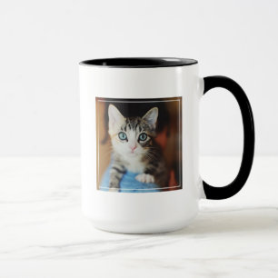 Helles blaues mit Augen Kätzchen Tasse