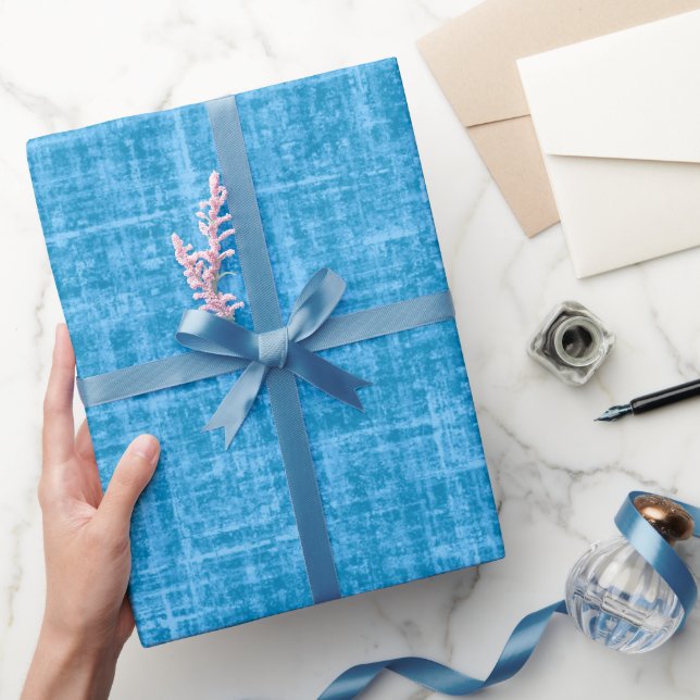 Helles Blaules Geschenkpapier (Schenken)