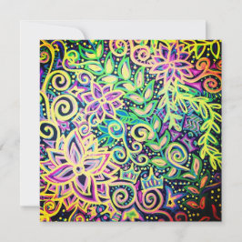 Helles Blumendesign Feiertagskarte