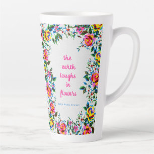 Helles Blumenlachen Dot Grid Journal Milchtasse