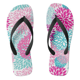 Helles Blumenmuster 2 Flip Flops