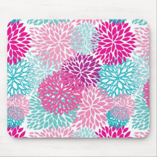 Helles Blumenmuster 2 Mousepad