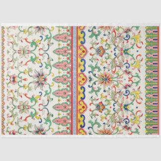 Helles Blumenmuster Seidenpapier