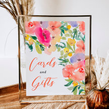 Helles Brautparty Boho Garden Blumenschild