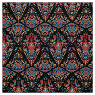 Helles, buntes geometrisches Muster der Blumentrad Stoff