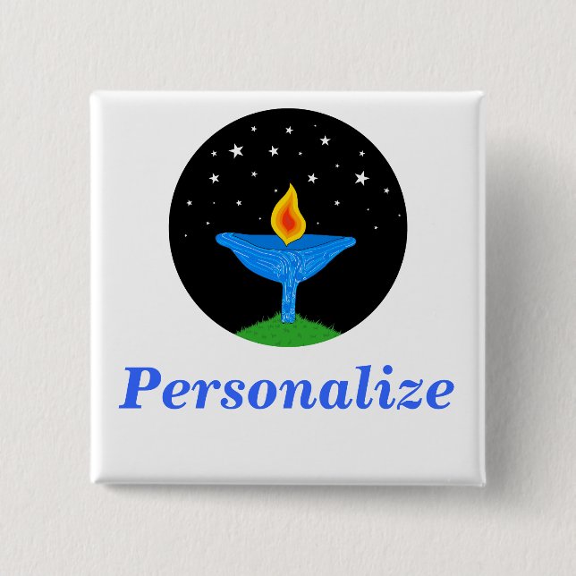 Helles Button/Knopf des Chalice-UU Button (Vorderseite)