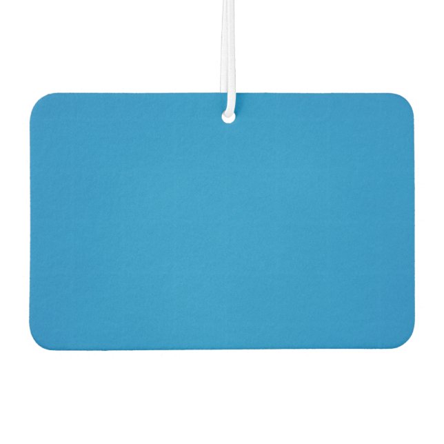 Helles Cerulean Blue mit griny Textur Autolufterfrischer (Vorderseite)