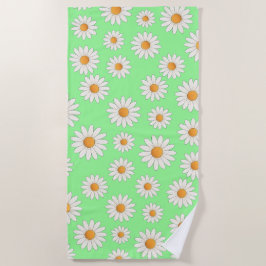 Helles Daisy Muster - Blumensommeraccessoire - Strandtuch