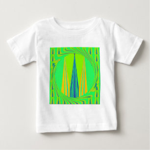 Helles Design Edgy Geometrie Neon Muster Baby T-shirt