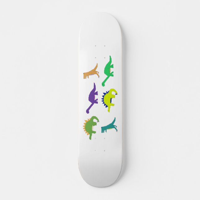 Helles Dinos-Skateboard (natürlich) Skateboard (Vorne)