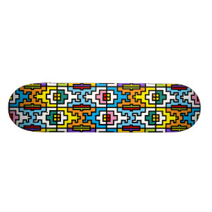 Helles Farbeafrikanermuster Skateboard