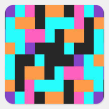 Helles, farbiges geometrisches Quadrat-Muster