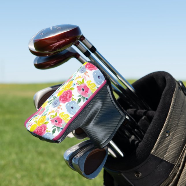 Helles, farbiges Muster Golf Headcover (In Situ)