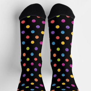 Helles, farbiges Polka-Dot-Muster Socken