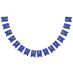 Helles festliches Glück zum Geburtstag Abstrakter Wimpelkette