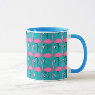 Helles Flamingo-Muster Tasse