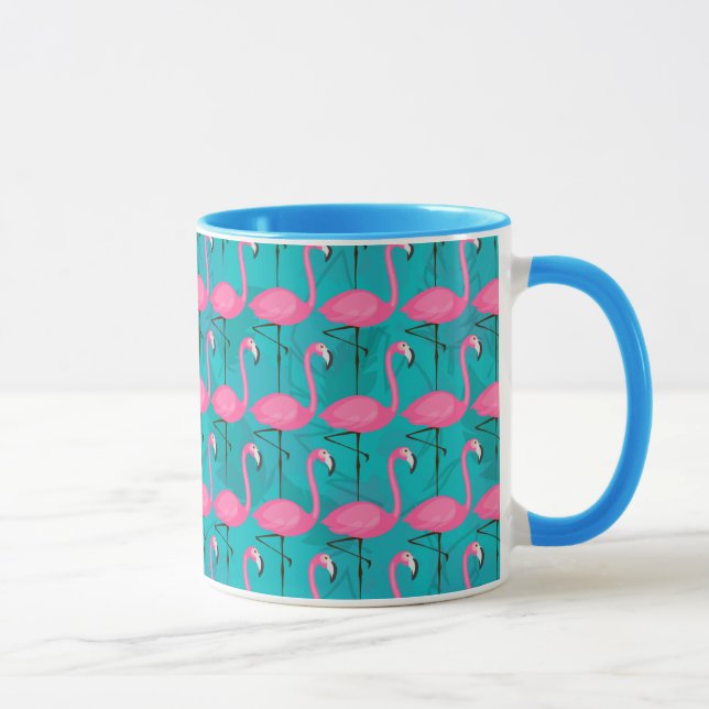 Helles Flamingo-Muster Tasse (Rechts)