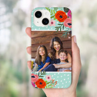 Helles Foto für Blüten und Punkte