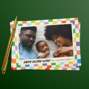 Helles Foto für das Landschaftsbild an der Tafel Feiertagskarte