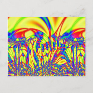 Helles Fraktal Art Postkarte