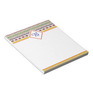 Helles, frühlingshaftes Stammesnotizbuch Notizblock