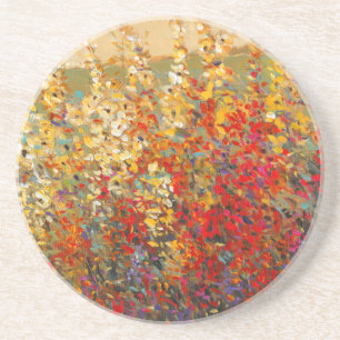 Helles Garten-Wandgemälde der Frühlings-Wildblumen Getränkeuntersetzer