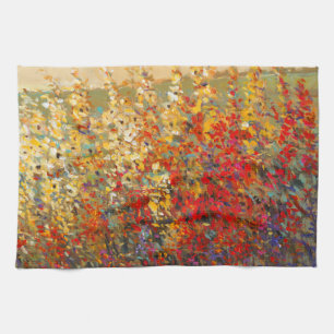 Helles Garten-Wandgemälde der Frühlings-Wildblumen Küchentuch