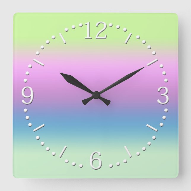 Helles Gefälle, große Uhr (Vorderseite)