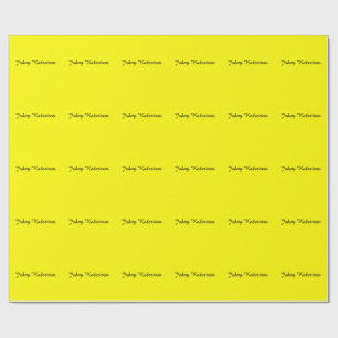 Helles Gelb Einfach Elegant Professionell Modern Geschenkpapier