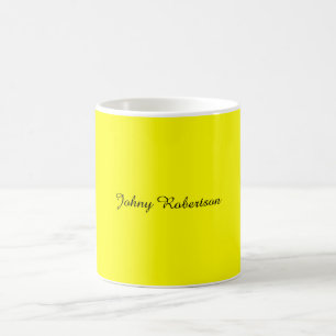 Helles Gelb Einfach Elegant Professionell Modern Kaffeetasse