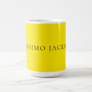 Helles Gelb Minimalistisches Einfaches Modernes Äs Kaffeetasse