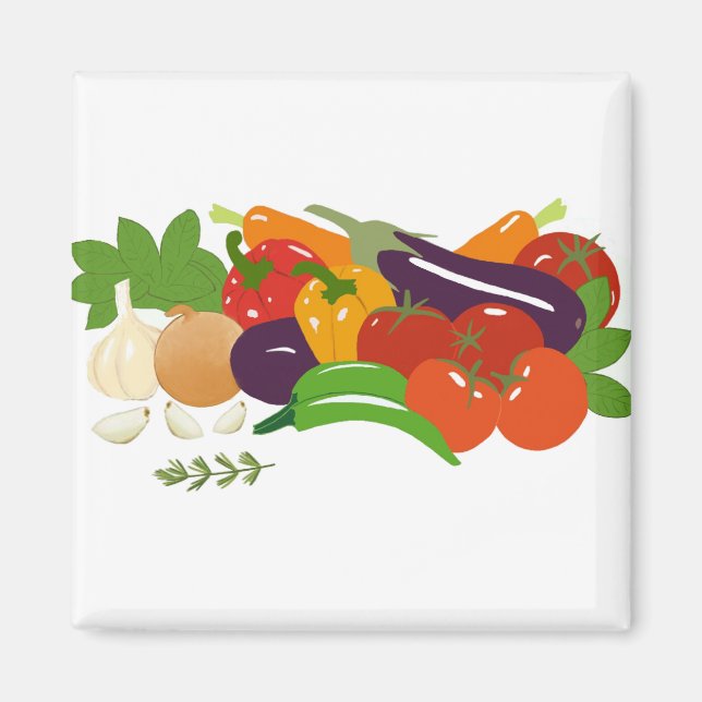Helles Gemüse Magnet (Vorne)