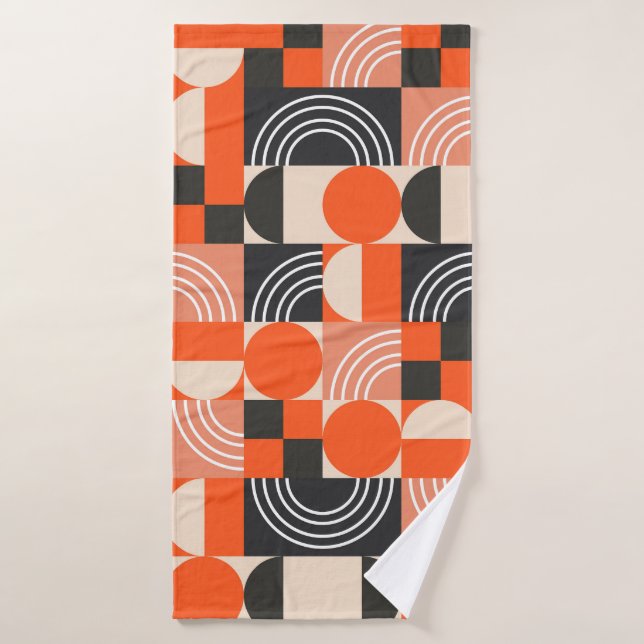 Helles geometrisches Farbblockmuster. Badehandtuch (Badehandtuch)