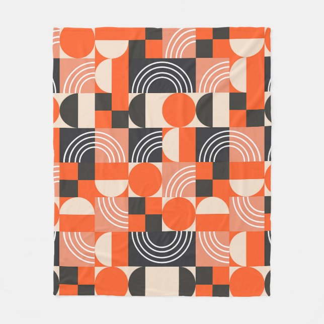 Helles geometrisches Farbblockmuster. Fleecedecke (Vorderseite)