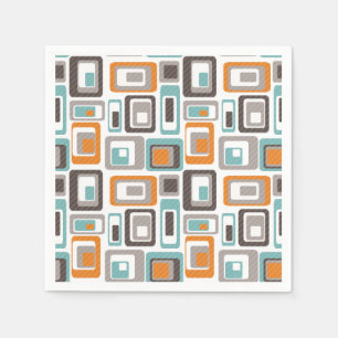 Helles geometrisches Muster. Serviette