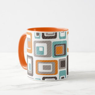 Helles geometrisches Muster. Tasse