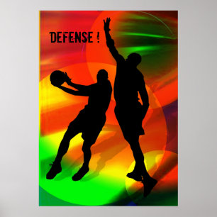Helles Gerichts-Licht-und Basketball-Duo Poster