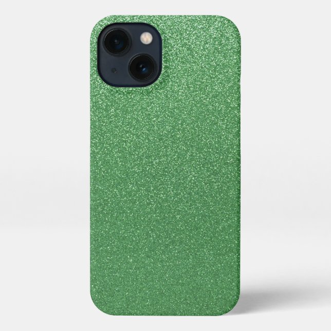 Helles Green Glitzer iPhone Case iPhone Hülle (Rückseite)