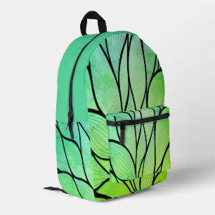Helles Grünes Blau kreatives Verlass-Muster Bedruckter Rucksack
